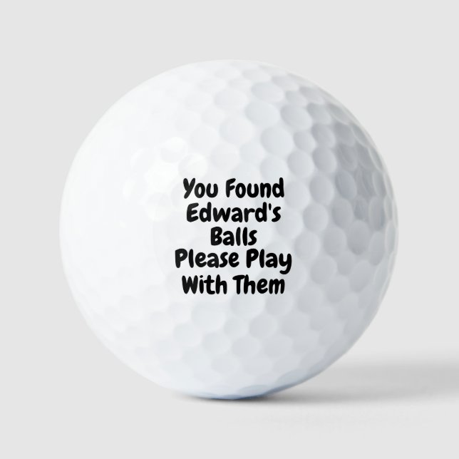 Balle de golf personnalisée Humour de golfeur drôl (Recto)