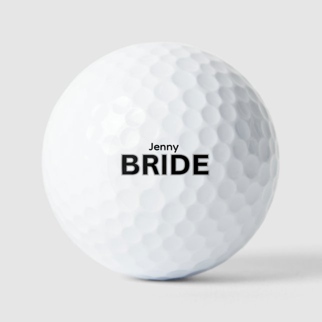 Balle de golf personnalisée pour la mariée | Cadea (Recto)