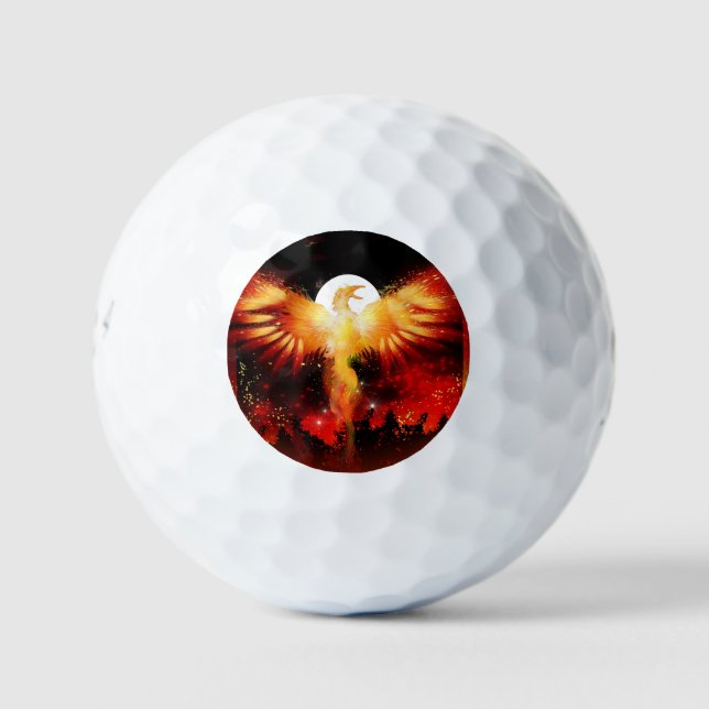 Balle de golf Phoenix Rising (Devant)