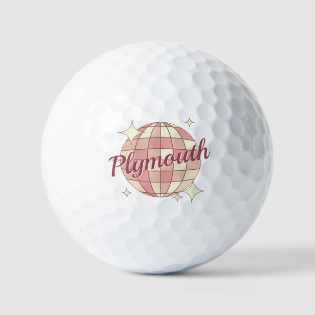 Balle de golf Plymouth Massachusetts golfball  (Recto)
