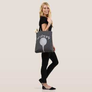 balle de golf sac gris et blanc mignon pour les go
