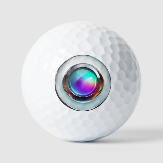 Balle de Golf - Style d'objectif d'appareil photo  (Recto)