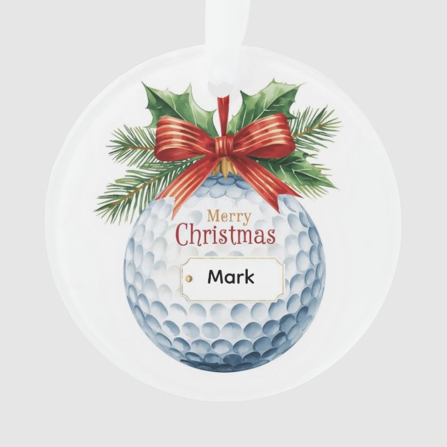 Balle de golf thème de Noël (devant)