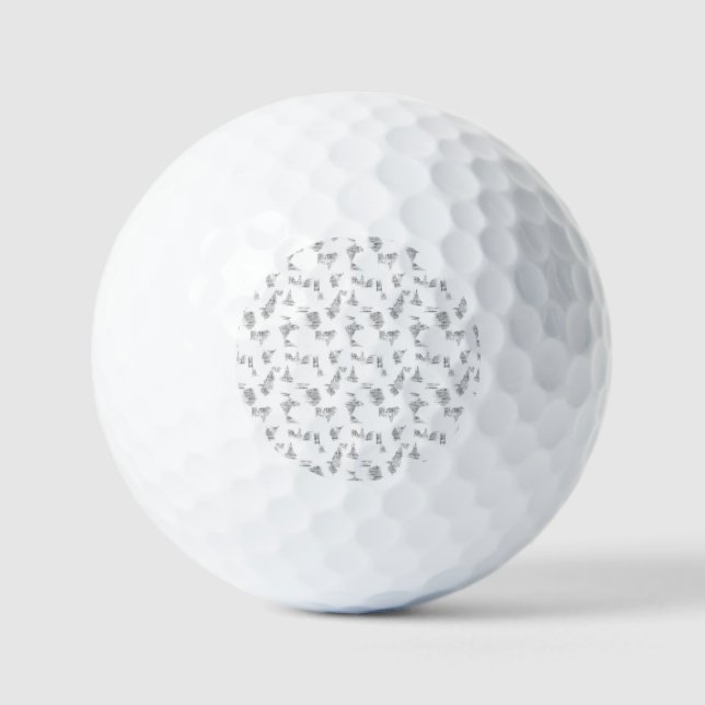 Balle de Golf Valeur | Design Élégant | Jeu Aborda (Recto)