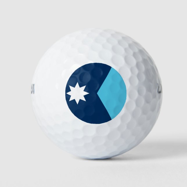 Balle de golf Wilson avec drapeau du Minnesota, Ét (Devant)
