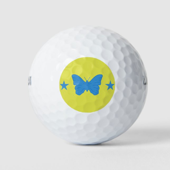 Balle de golf Wilson avec le drapeau de Bady Bassi (Devant)