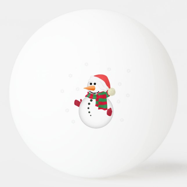 Balle de Noël Père Noël Ping Pong (Devant)