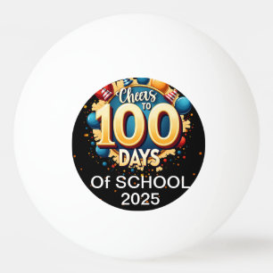Balle De Ping Pong 100 jours de fête : 100e jour d'école