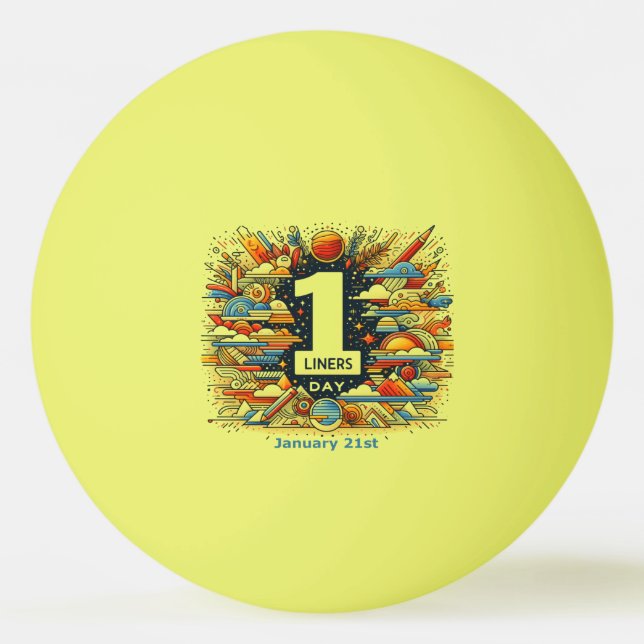 Balle De Ping Pong 21 janvier - Journée de la ligne (Devant)