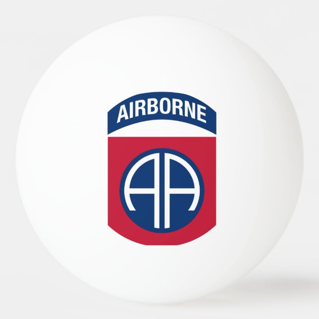 Balle De Ping Pong 82e division aéroportée Insignia (Devant)
