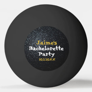Balle De Ping Pong Activité d'événement de soirée de jeune fille noir