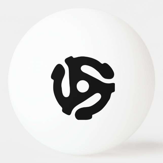Balle De Ping Pong Adaptateur vinyle de 7 pouces 45 tr/min insérez l' (Devant)