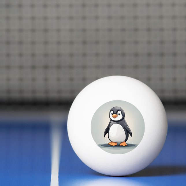 Balle De Ping Pong adorable petit pingouin (Filet)
