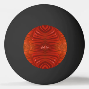 Balle De Ping Pong ADRIEN ~ Tangerine Orange Rouge ~