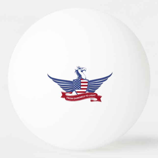 Balle De Ping Pong aigle américain (Devant)