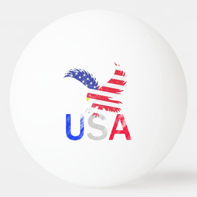 Balle De Ping Pong Aigle des États-Unis (Devant)