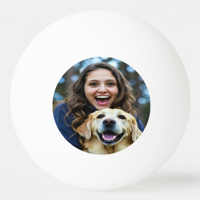 Balle De Ping Pong Ajouter une photo de Labrador Retriever Personnali (Devant)