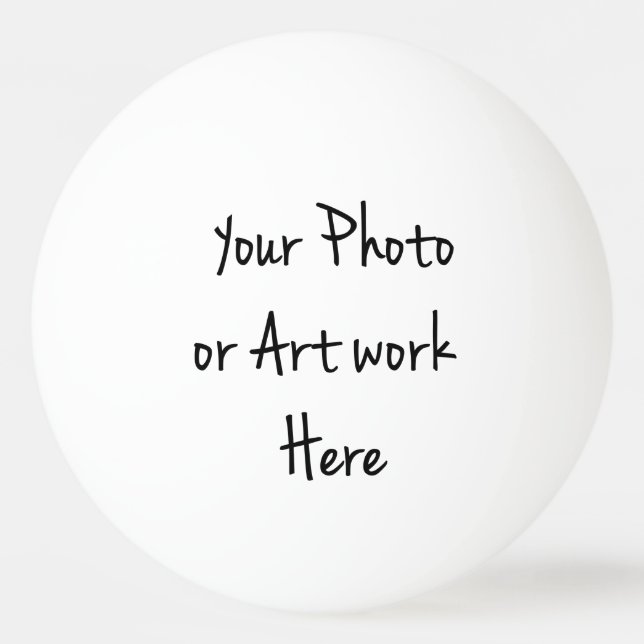 Balle De Ping Pong Ajouter Votre Propre Art, Photo, Texte (Devant)