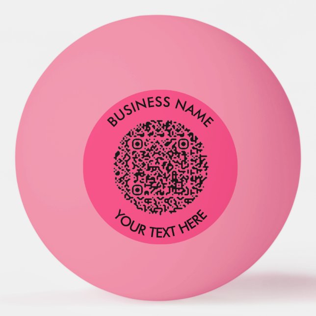 Balle De Ping Pong Ajoutez votre propre balayage QR de code rond Mini (Devant)