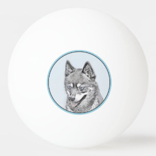 Balle De Ping Pong Alaskan Klee Kai Peinture - Cute Original Chien Ar