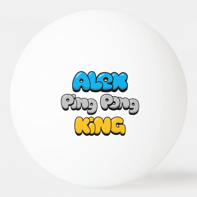 Balle De Ping Pong Alex Ping Pong King (Devant)