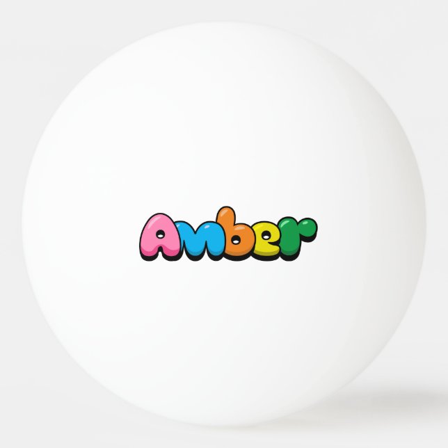 Balle De Ping Pong Ambre (Devant)