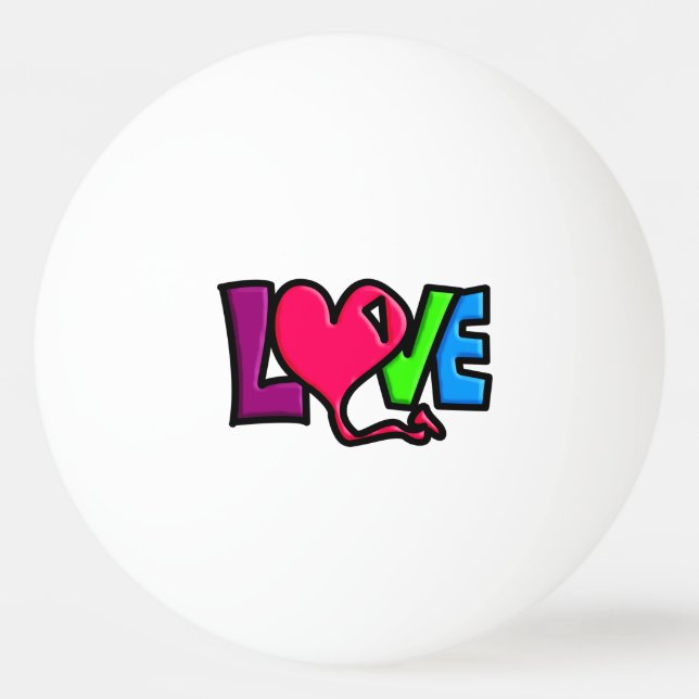 Balle De Ping Pong Amour   (Devant)