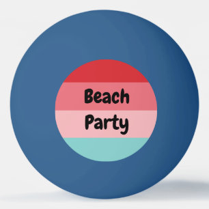 Balle De Ping Pong Amusante fête de plage colorée