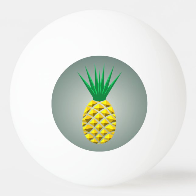 Balle De Ping Pong Ananas géométrique (Dos)