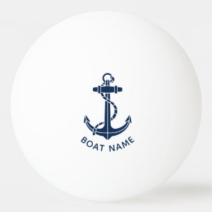 Balle De Ping Pong Ancre nautique Nom du bateau à voile Family Cruise