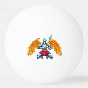 Balle De Ping Pong Ange avec grande épée