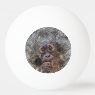 Balle De Ping Pong animal artistique orang bébé