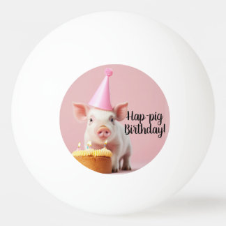 Balle De Ping Pong Anniversaire du cochon de lait !