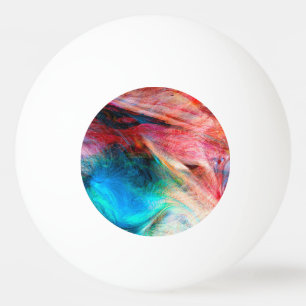 Balle De Ping Pong Aquarelle Abstraite
