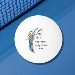 Balle De Ping Pong Arborescence familiale<br><div class="desc">Célébrez votre réunion de famille avec plaisir et jeux? Cette balle de ping-pong est ornée d'un arbre généalogique coloré et d'une typographie élégante. Customisez-le avec votre nom de famille et l'année. Parce que nous créons notre oeuvre, vous ne trouverez pas cette image exacte d'autres designers. Mosaïque originale © Michele Davies....</div>