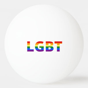 Balle De Ping Pong Arc en ciel Lgbt
