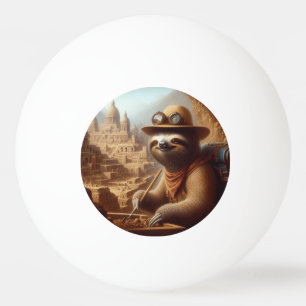 Balle De Ping Pong Archéologue Sloth