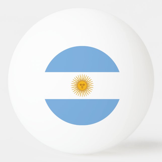 Balle De Ping Pong Argentina flag (Devant)