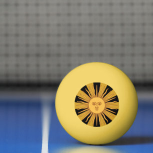 Balle De Ping Pong Argentine Golden Sun, Sol de Mayo Sports