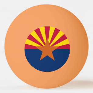 Balle De Ping Pong Arizona Drapeau : Réglage de Star Sun, État du cui