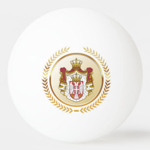 Balle De Ping Pong Armoiries de Serbie