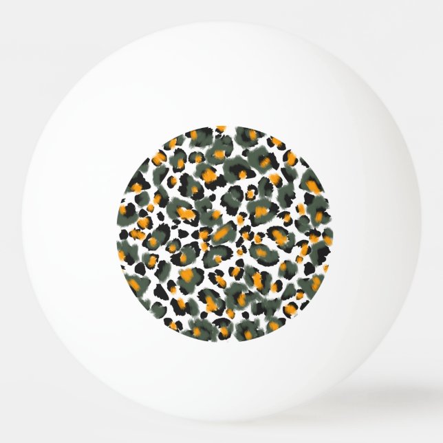 Balle De Ping Pong Arrière - plan de texture Poster de animal Leopard (Devant)