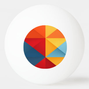 Balle De Ping Pong Arrière - plan triangles colorés