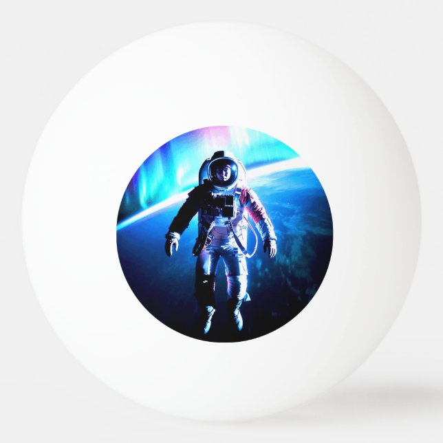 BALLE DE PING PONG ASTRONAUTE NON AMARRÉ  (Devant)