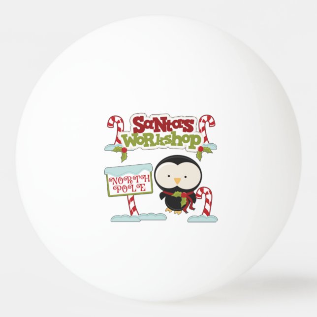 Balle De Ping Pong Atelier père Noël Penguin/Jolly Holidays (Devant)