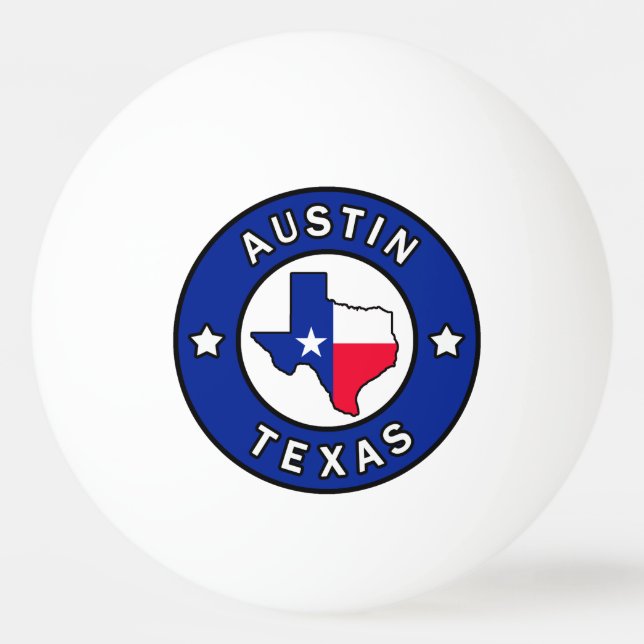 Balle De Ping Pong Austin Texas (Devant)