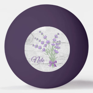 Balle De Ping Pong Autruche de lavande personnalisée