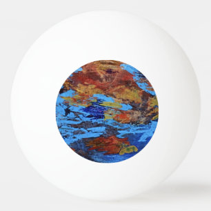 Balle De Ping Pong "Autumn Streams" Résumé Conception Ping Pong Ball