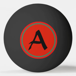 BALLE DE PING PONG AVEC MONOGRAMME PERSONNALISÉ