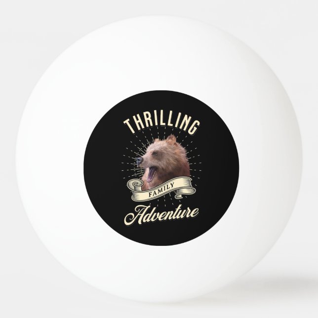 Balle De Ping Pong Aventure de famille palpitante dans l'ours sauvage (Devant)